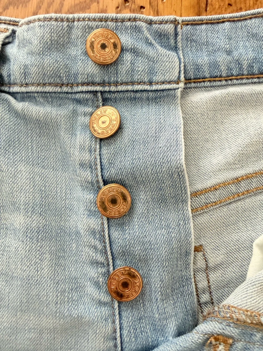J. Crew  Denim Button-Fly Shorts - Picture 3 of 8